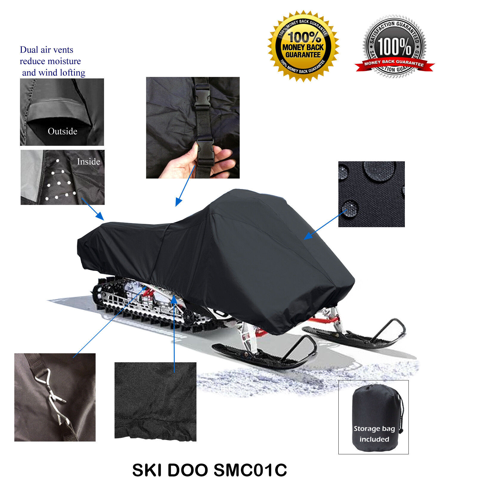Ski Doo Formula 380 500 600 700 Mx Z Premium Snowmobile Storage Sled Cover