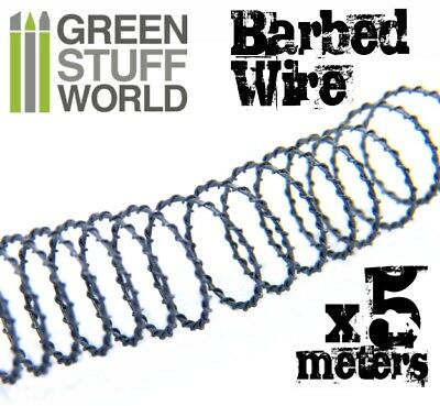 5 meters BARBED WIRE - 16 feet of simulated Razor Wire - Basing Model Railway