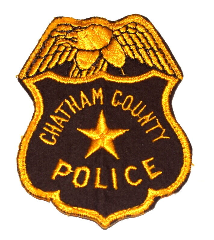 Chatham County Georga Ga Sheriff Police Patch Eagle Vintage Old Mesh 4” ~