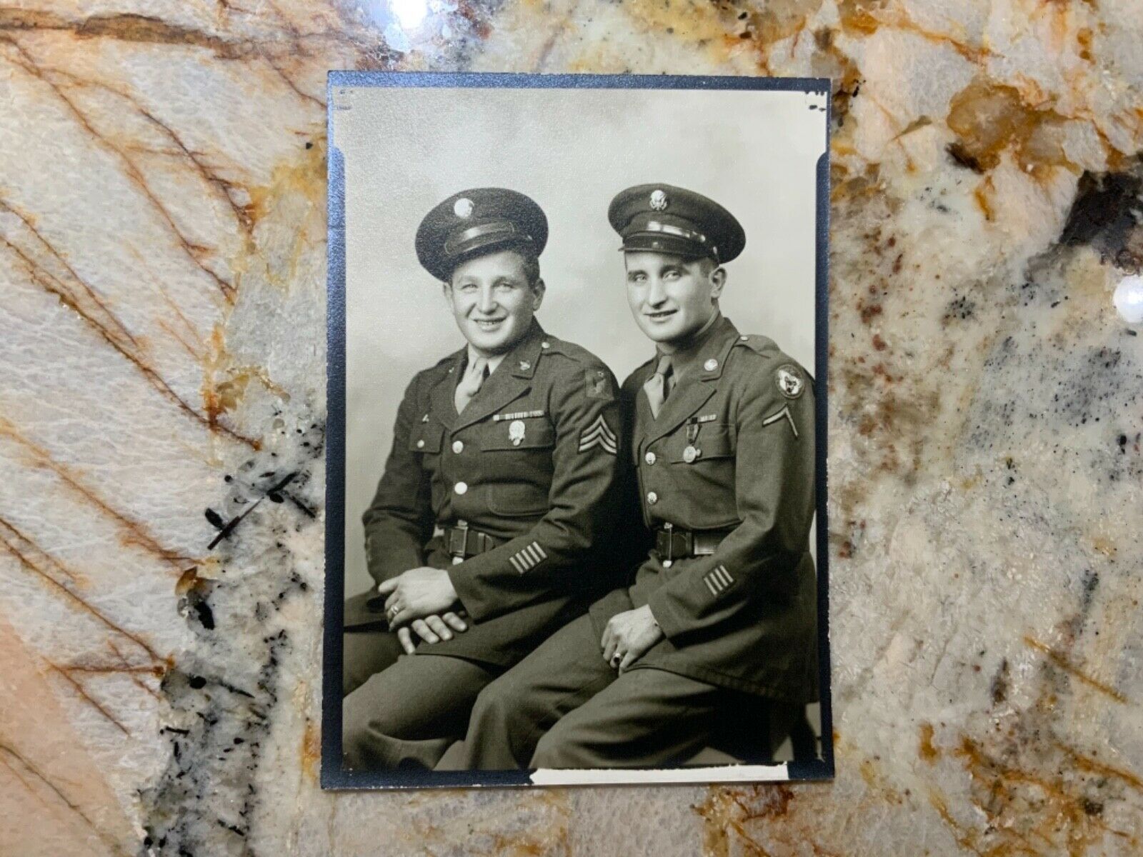 Wwii Photo Sergeant Second 2nd Air Force  Pfc Army Alaskan Defense Command
