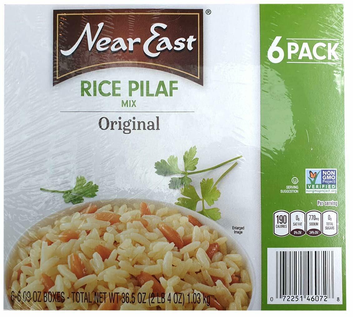 Near East 100 Percent Natural Rice Pilaf Original Mix 6.09 Ounce Boxes Pack Of 6