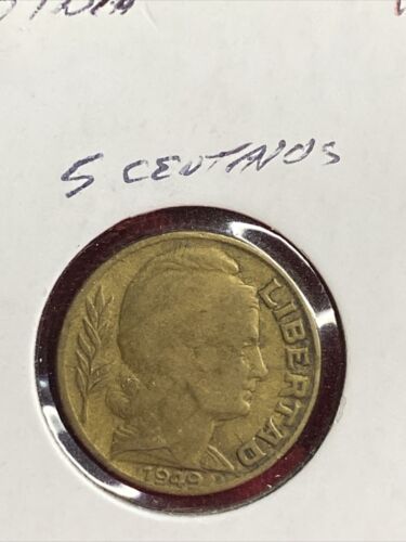 1949~~argentina 5 Centavos Coin