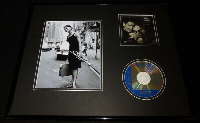 Billie Holiday Framed 16x20 Billie's Blues Cd & Photo Display