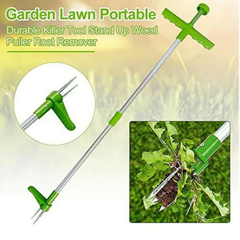 Standing Plant Root Remover Weed Puller Extractor Weeder Home Gardening Lawn
