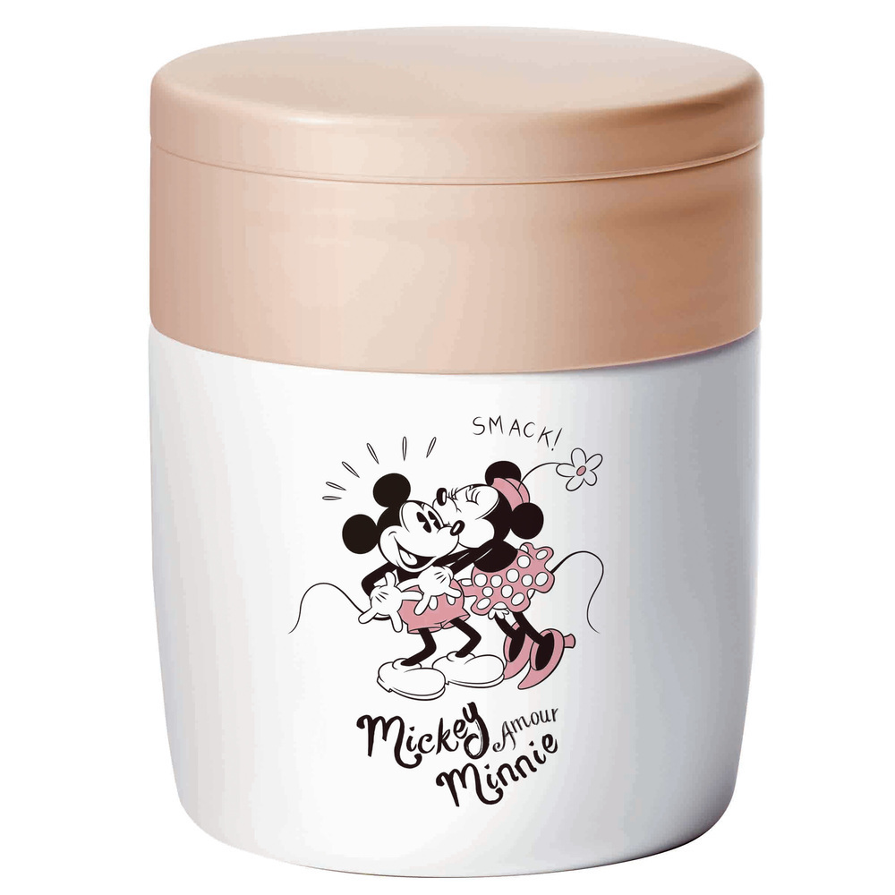 Mickey Minnie Pastel Pink Heat Insulation Cold-kept Soup Bottle Disney
