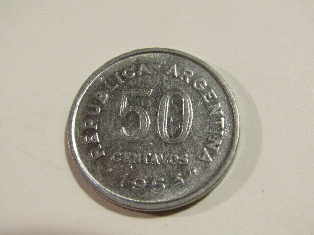Argentina 1953 50 Centavos Coin