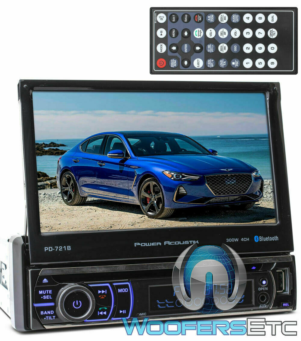 Bluetooth 7" Tv Touch Screen Dvd Mp3 Usb Sd Mp4 Ipod Aux Car Stereo Flip Out New