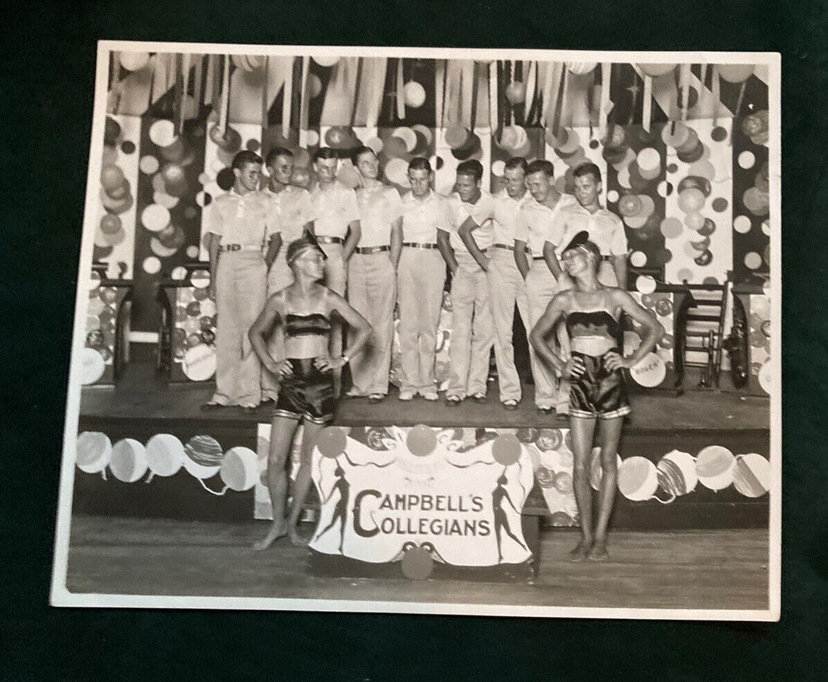 Vintage  8x10 B & W Photo Jan Campbells Collegians Cross Dressing Jacksonville F