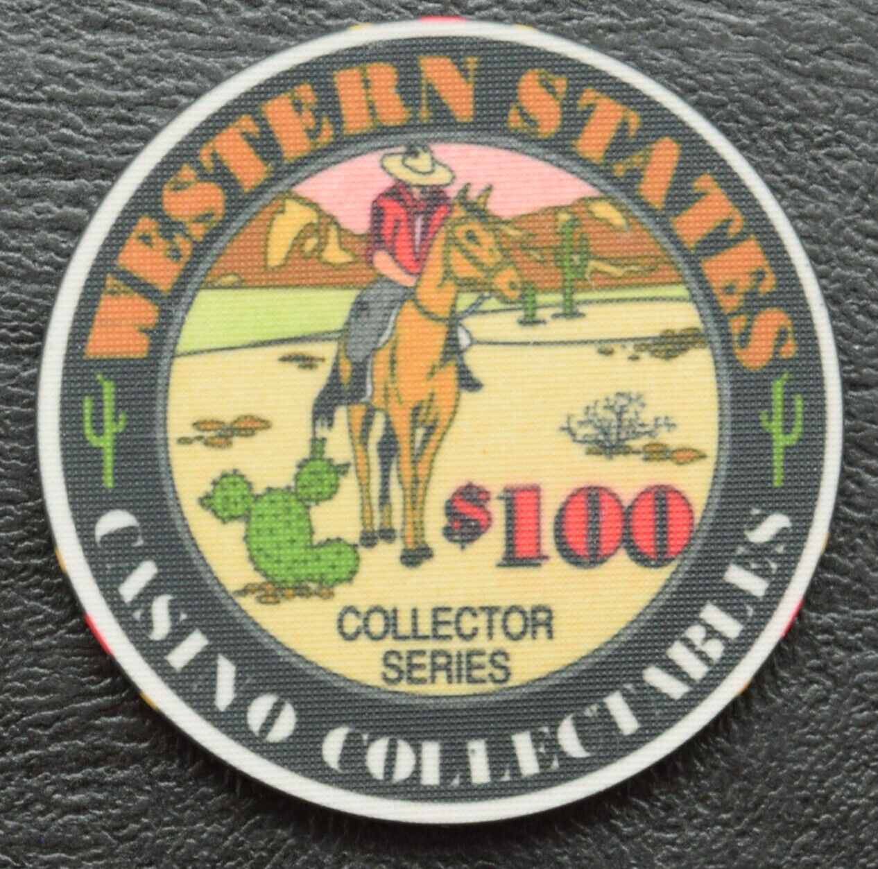 Western States Casino Collectibles $100 Collector Series Ceramic Poker Chip