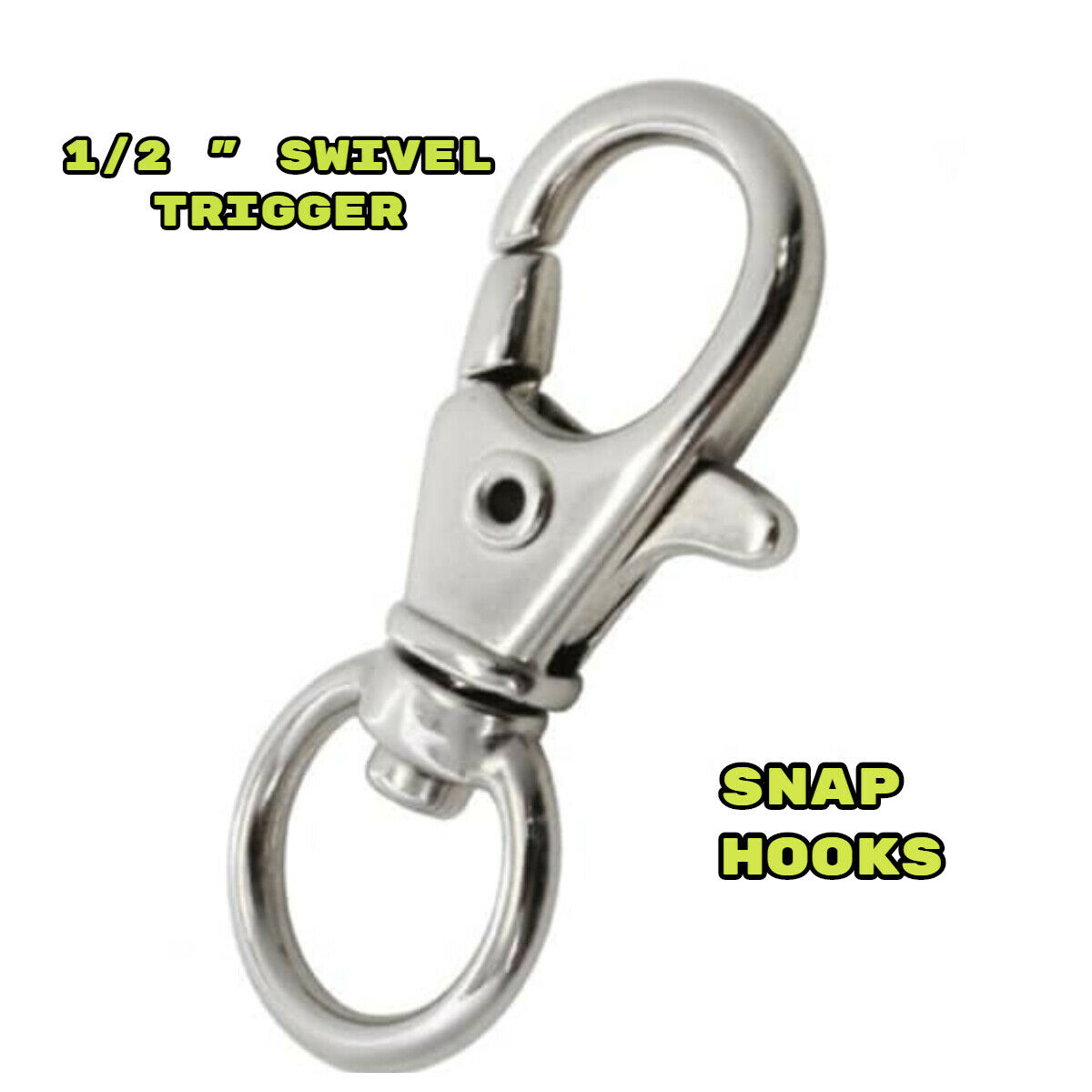 Paracord Planet 1/2 Inch Swivel Trigger Snap Hooks For Paracord, Keychain, Bags