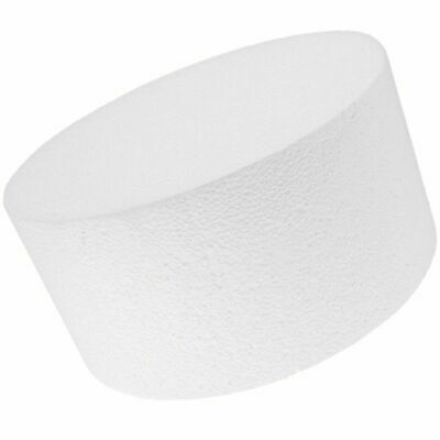 Round Foam Cake Dummy For Decorating And Wedding Display 8 X 4 Inch White