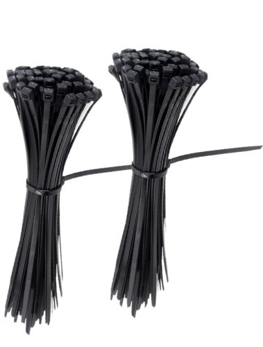 TR Industrial TR88302 8in. Black Multi-Purpose Cable Tie - 200 Piece