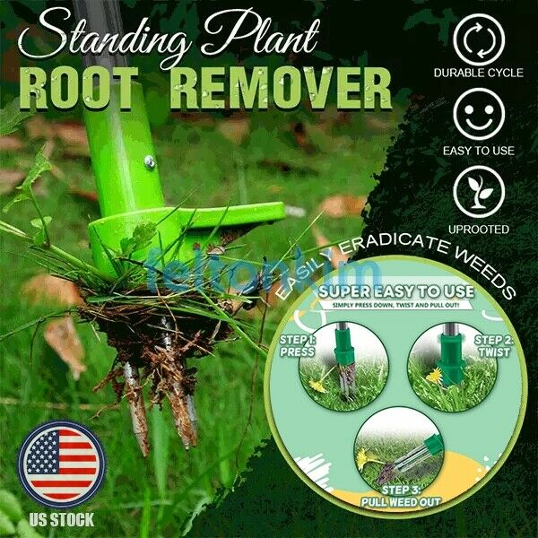 Weed Puller Weeder Twister Twist Pull Garden Lawn Root Killer Remover Tool Us