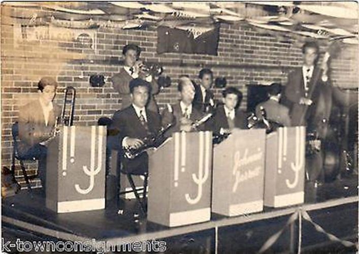 Johnnie Johnston Early Big Band Musician Vintage Stage Orchestra Snapshot Photo