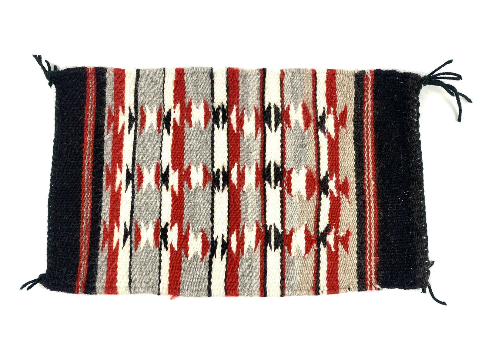 Navajo Rug Hand Woven Small Mini Size Rug 17” X 10” Multicolor with Certificate