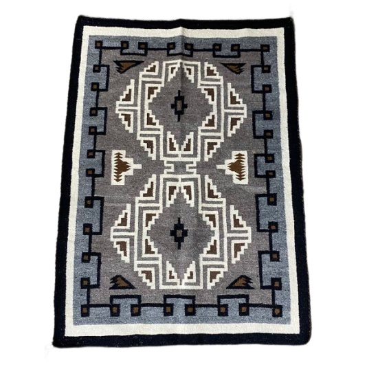 Navajo Rug Mat Vintage 60's-70's USA Size W33.86in x H48.82in