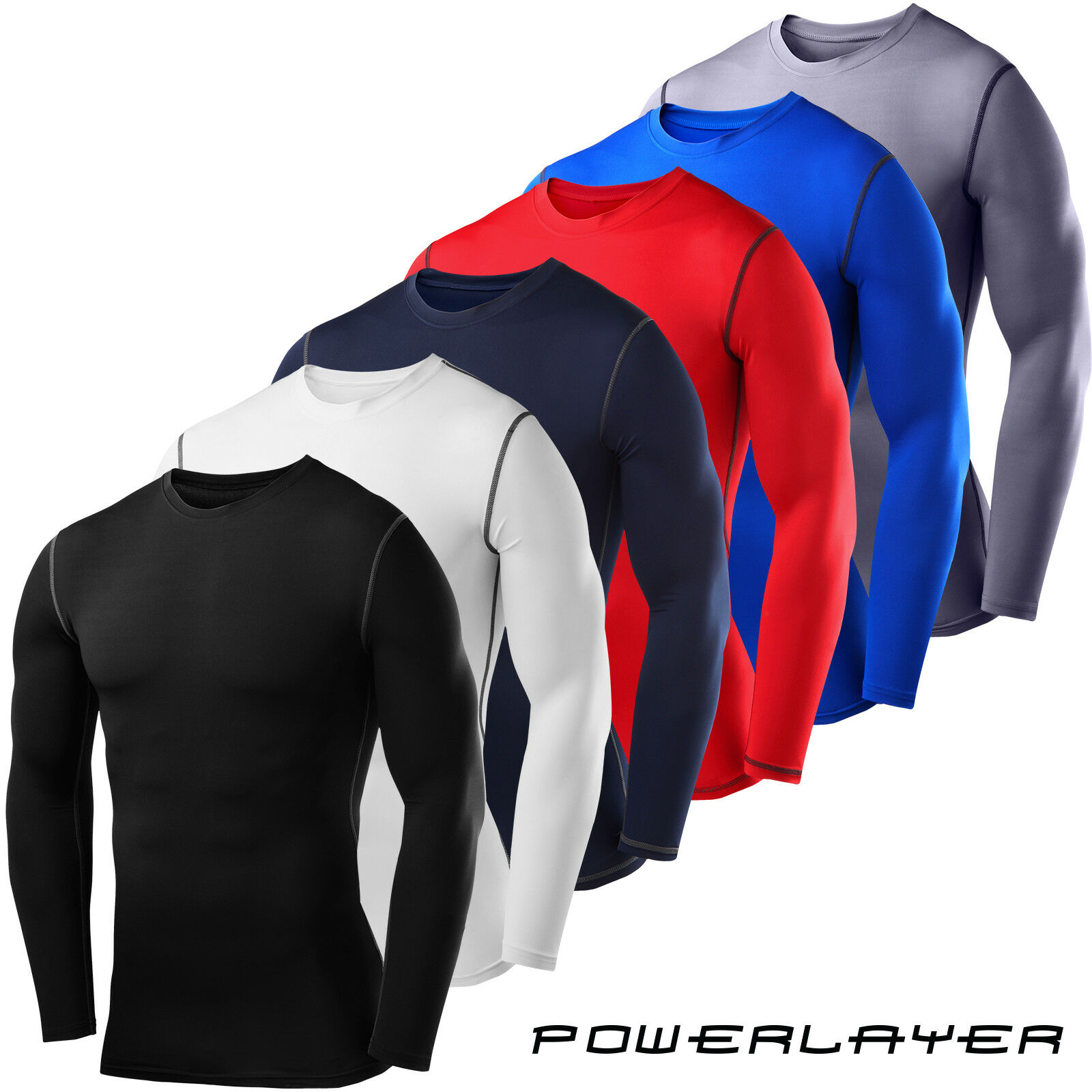 Mens Boys Body Armour Compression Baselayers Thermal Under Shirt Top Skins