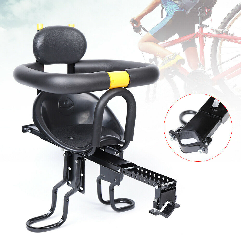 Kids Front Bike Seat Child Bicycle Safety Chair W/ Saddle Soft Cushion Portable