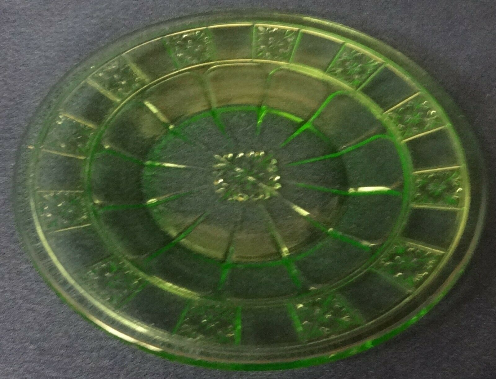 Doric Green Sherbet Plate 6