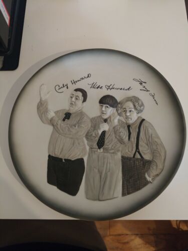 1985 Three Stooges Plate From Expressive Designs Great Entertainer 1st Edition