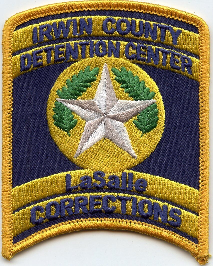 Irwin County Georgia Detention Doc Corrections Prison Sheriff Police Patch