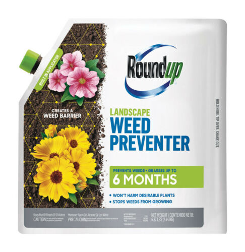 Roundup 4385106 Yellow Solid Odorless Landscape Weed Preventer 5.4 lbs.