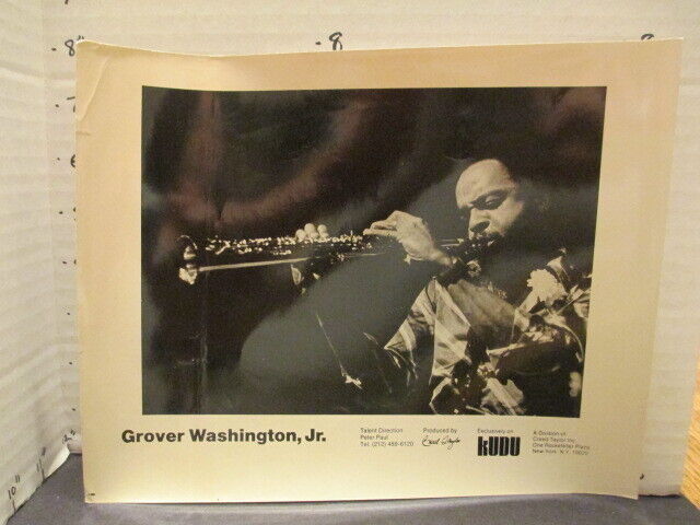 promo photo 1977 GROVER WASHINGTON JR soprano sax jazz KUDU music artist