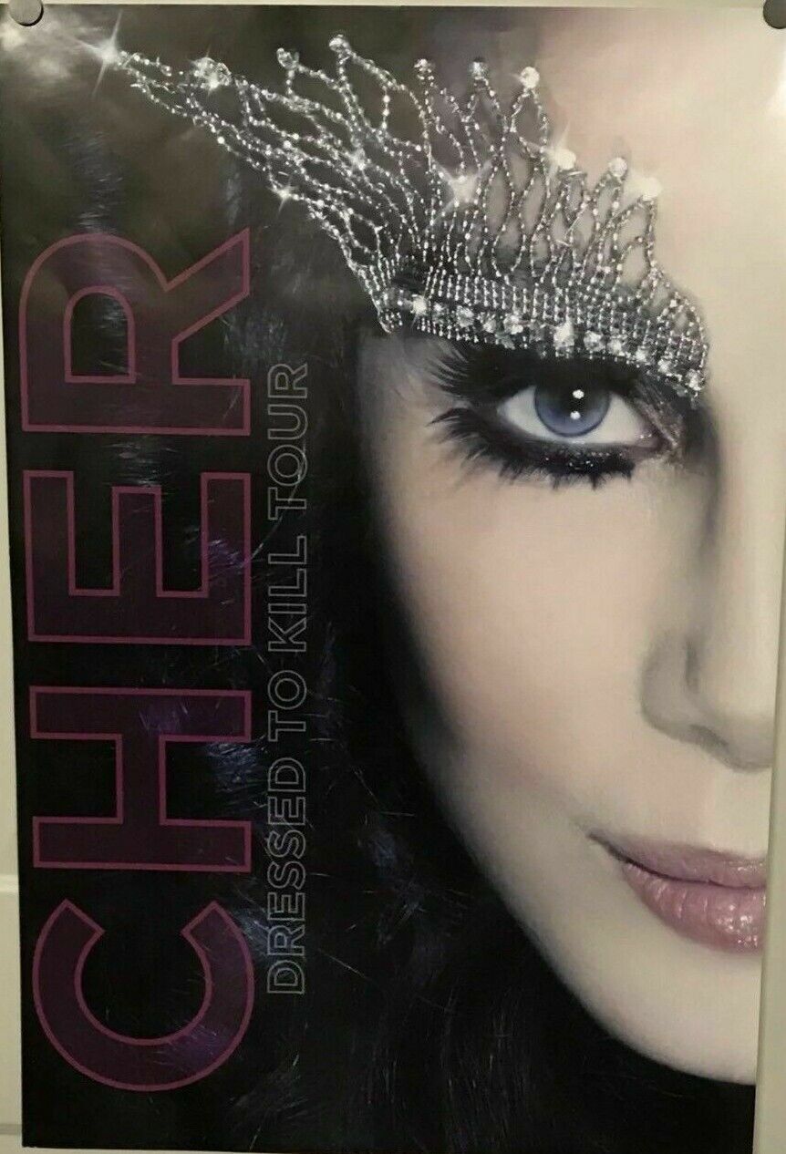 Cher Dressed To Kill Concert Tour Poster Original New 36 x 24 NEW 2014