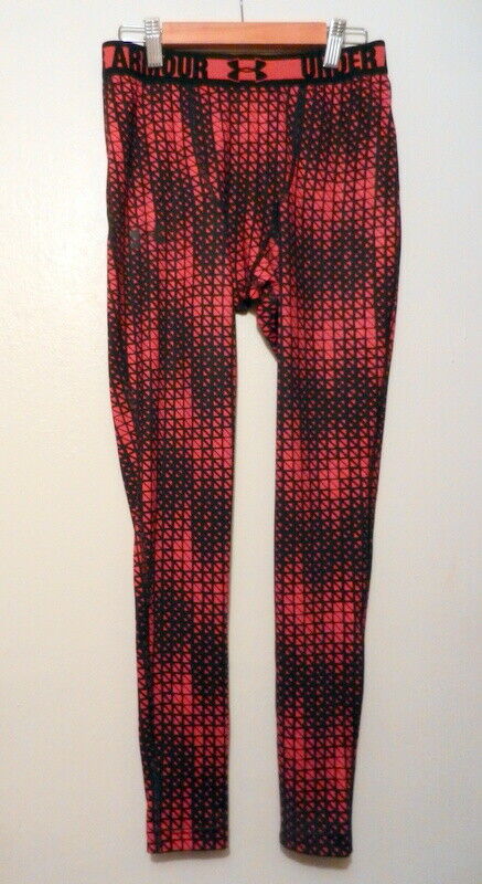 Under Armour Protect This House Men's Compression Tights Size Small Red Black