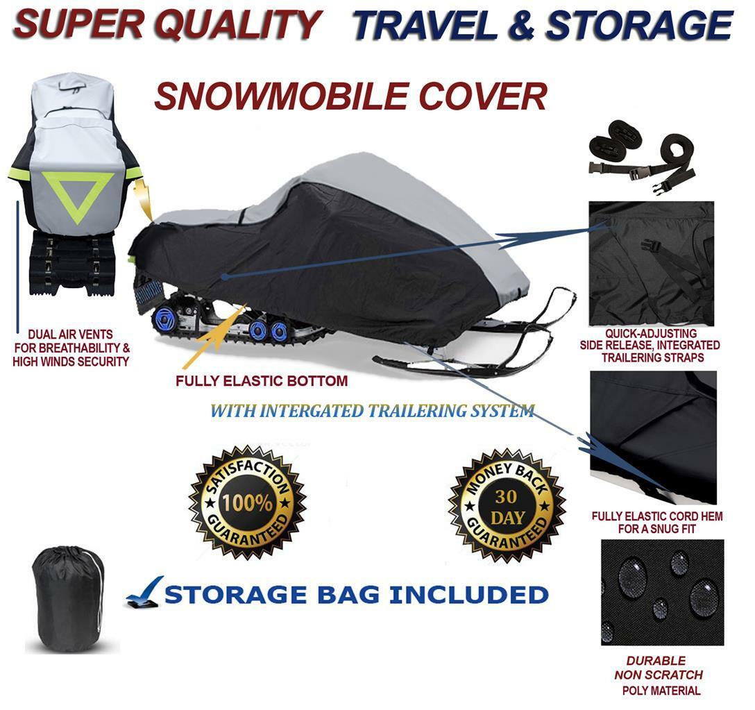 Heavy-duty Snowmobile Cover Ski Doo Tundra Ii Lt 1995 1996 1997 1998 1999-2003